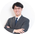 写真：笑顔の社長